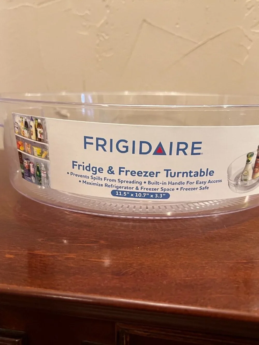 Frigidaire Fridge & Freezer Turntable Lazy Susan Organizer BPA Free 11.5